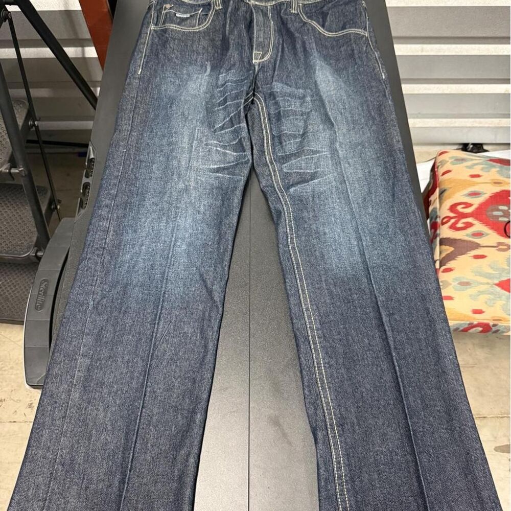 Enyce Men's Navy and Blue Jeans